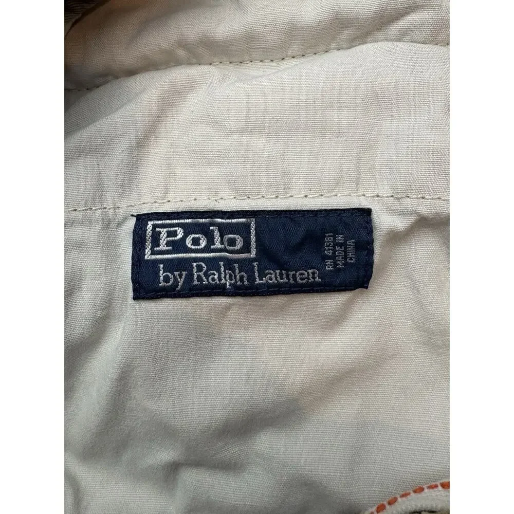 Polo By Ralph Lauren Relaxed Fit-Classic Style-Brown Tan 36-Draw Strings